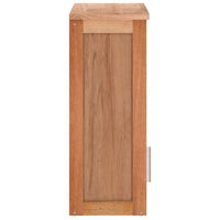 Armadietto da Bagno a Parete 42x23x60 cm Legno Massello di Noce 350357
