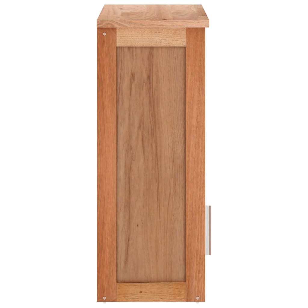 Armadietto da Bagno a Parete 42x23x60 cm Legno Massello di Noce 350357