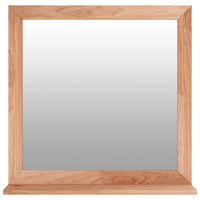 Specchio da Parete 55x55 cm in Legno Massello di Nocecod mxl 102954