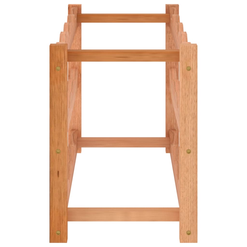 Portabottiglie per 12 Bottiglie in Legno Massello di Noce 350360