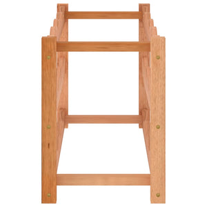 Portabottiglie per 12 Bottiglie in Legno Massello di Noce