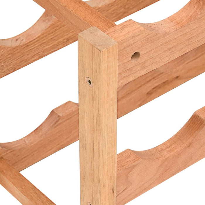 Portabottiglie per 12 Bottiglie in Legno Massello di Noce 350360