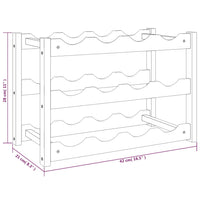 Portabottiglie per 12 Bottiglie in Legno Massello di Noce 350360