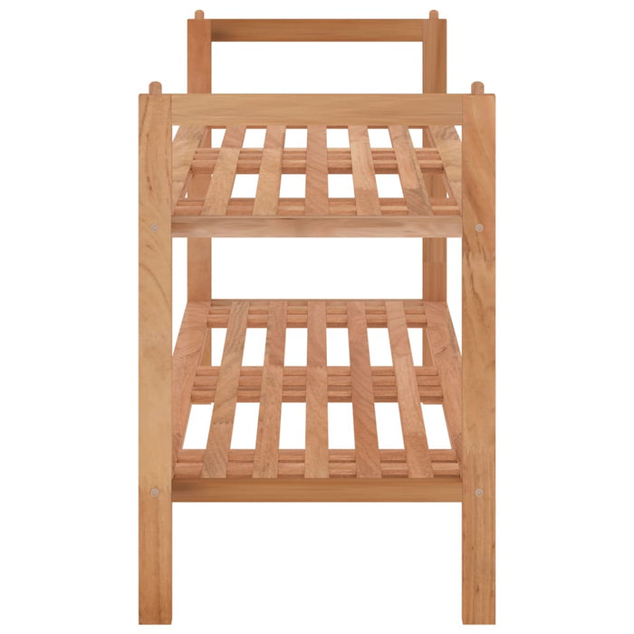 Scarpiera 69x27x41 cm in Legno Massello di Noce 350361