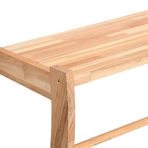 Porta asciugamani 60x25,5x49 cm legno massello di noce 02_0005537