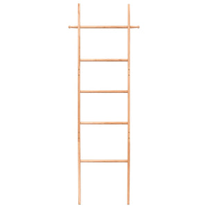 Scala Porta Asciugamani 170 cm in Legno Massello di Noce 350375