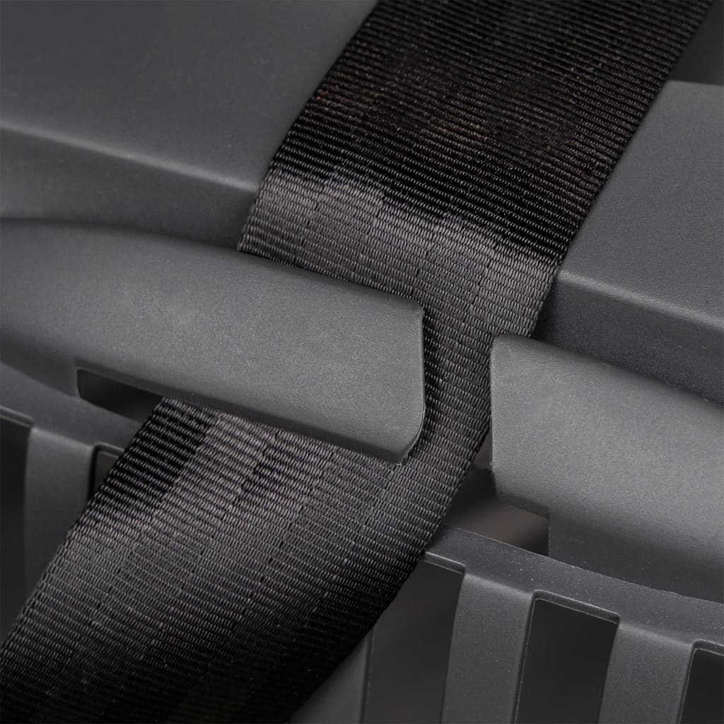 Trasportino per Animali Domestici Grigio e Nero 48x32x31 cm PP 171796