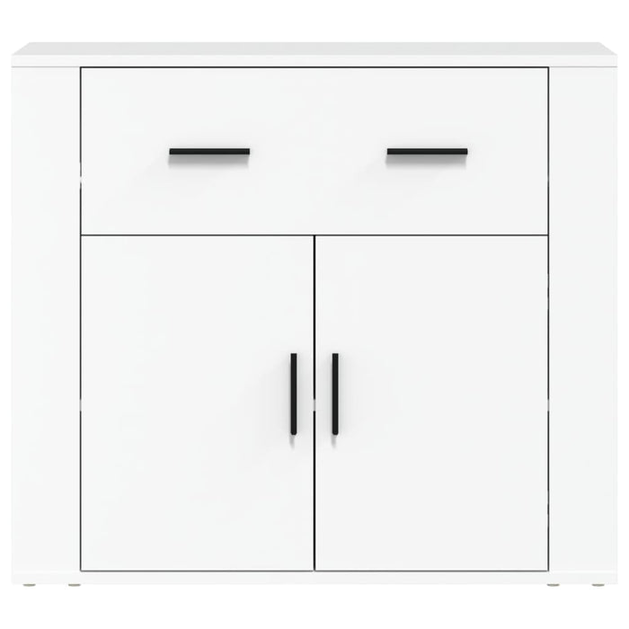 Credenza Bianca 80x33x70 cm in Legno Multistrato 816568