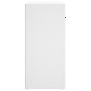 Credenza Bianca 80x33x70 cm in Legno Multistrato 816568