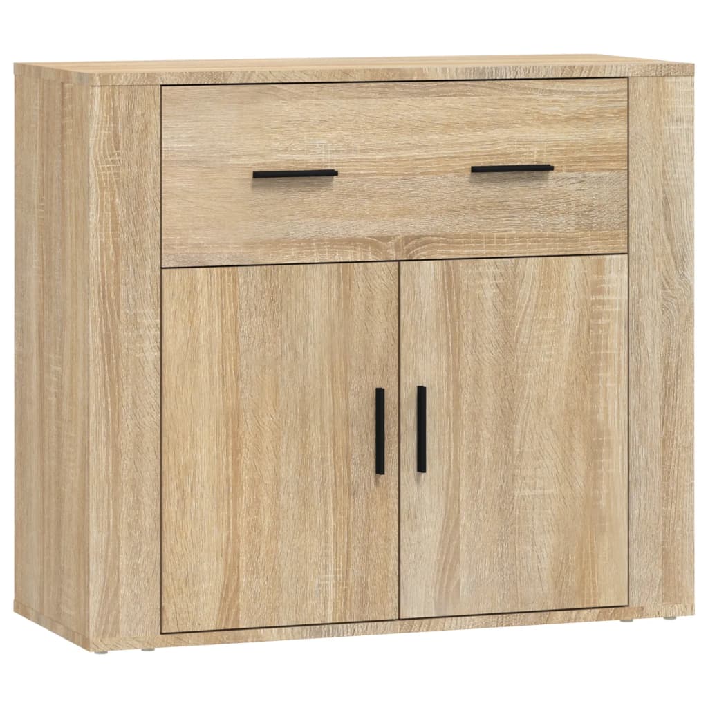 Credenza-Buffet-Armadio da cucina Rovere Sonoma 80x33x70 cm in Legno Multistrato 676177