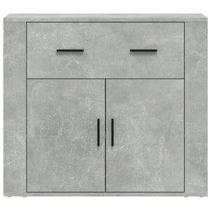 Credenza-Buffet-Armadio da cucina Grigio Cemento 80x33x70 cm in Legno Multistrato 601116