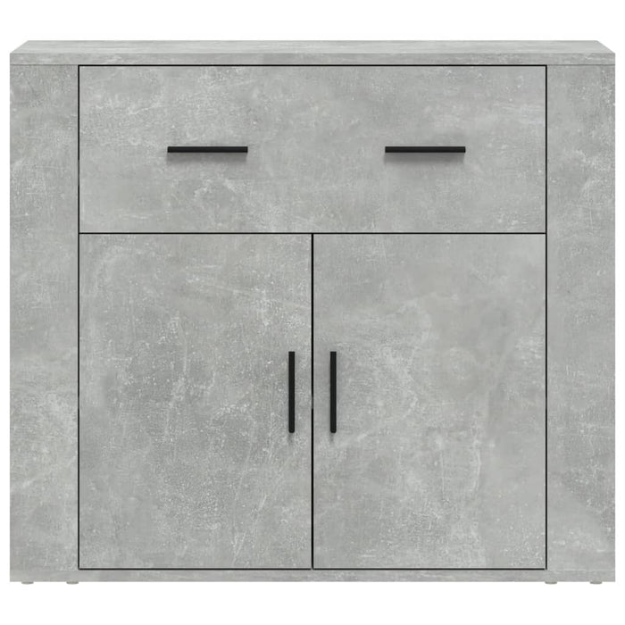 Credenza-Buffet-Armadio da cucina Grigio Cemento 80x33x70 cm in Legno Multistrato 601116