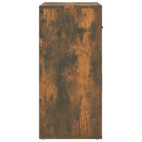 Credenza Rovere Fumo 80x33x70 cm in Legno Multistrato 816573