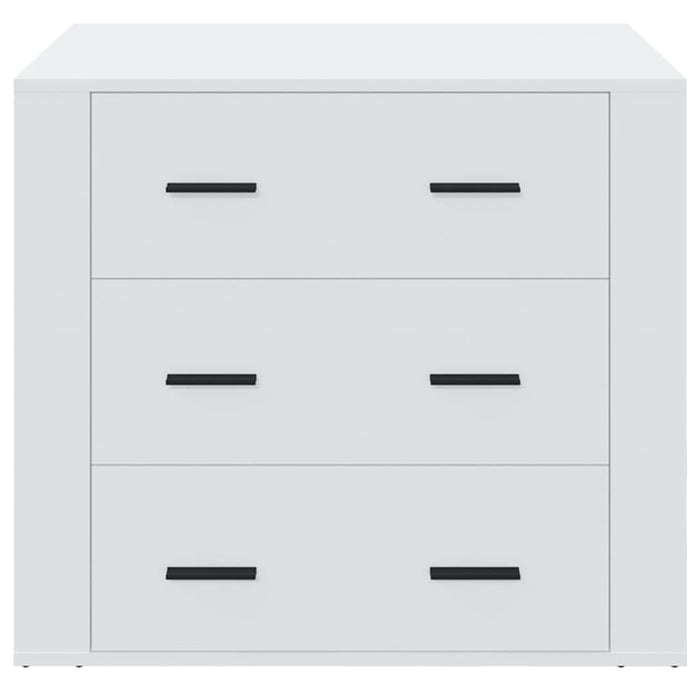 Credenza Bianca 80x33x70 cm in Legno Multistrato 816576