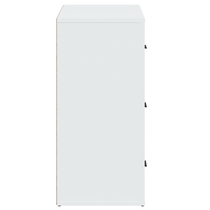 Credenza Bianca 80x33x70 cm in Legno Multistrato 816576