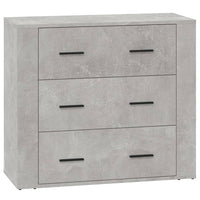 Credenza Grigio Cemento 80x33x70 cm in Legno Multistrato 816580