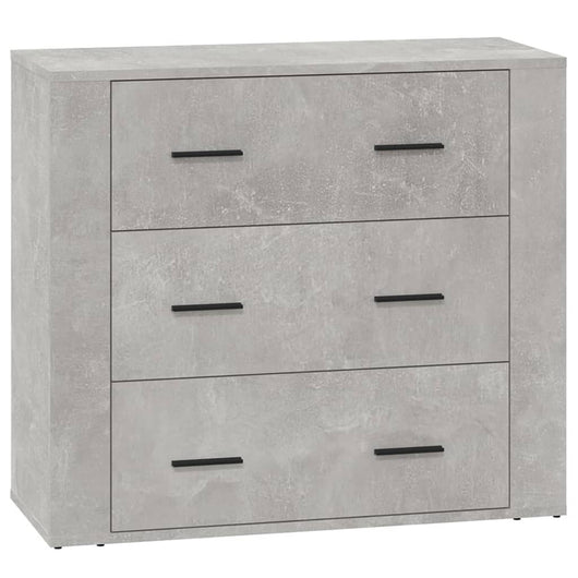 Credenza Grigio Cemento 80x33x70 cm in Legno Multistrato 816580