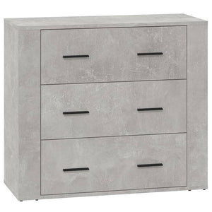 Credenza Grigio Cemento 80x33x70 cm in Legno Multistrato cod mxl 26477