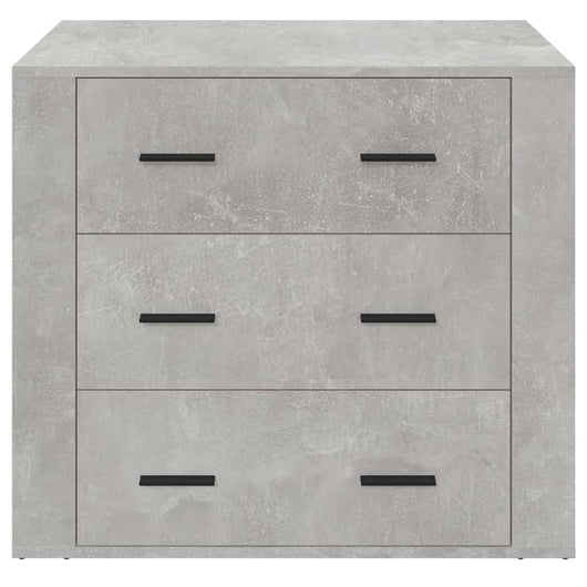 Credenza buffet cassettiera mobile contenitore organizer cucina soggiorno soggiorno 80 x 33 x 70 cm derivati ​​del legno grigio 02_0032102