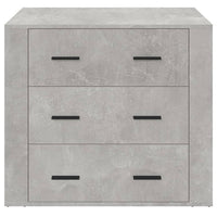Credenza Grigio Cemento 80x33x70 cm in Legno Multistrato cod mxl 26477