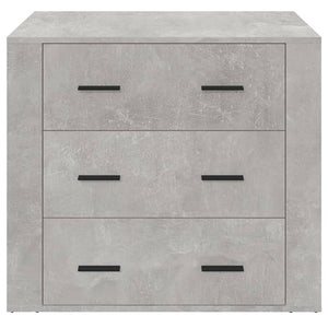 Credenza Grigio Cemento 80x33x70 cm in Legno Multistrato cod mxl 26477