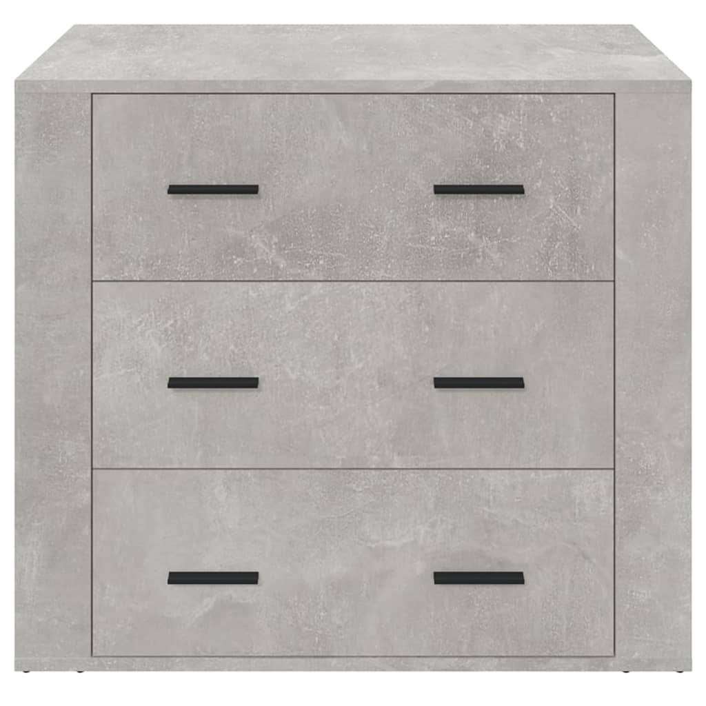Credenza Grigio Cemento 80x33x70 cm in Legno Multistrato 816580