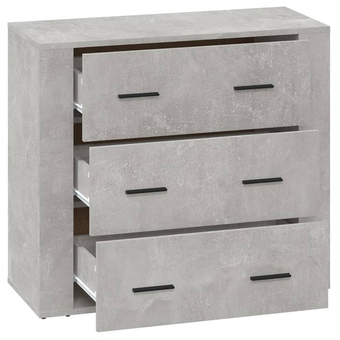 Credenza Grigio Cemento 80x33x70 cm in Legno Multistrato cod mxl 26477