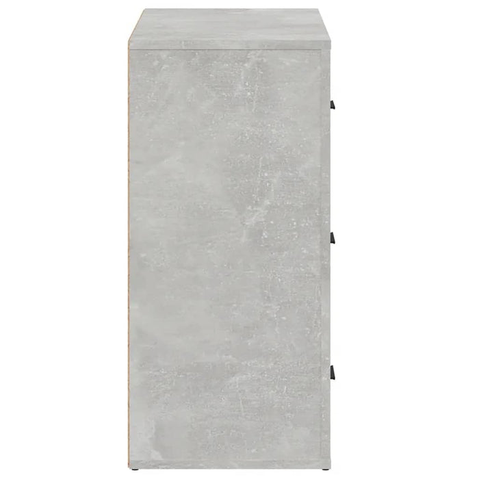 Credenza Grigio Cemento 80x33x70 cm in Legno Multistrato 816580