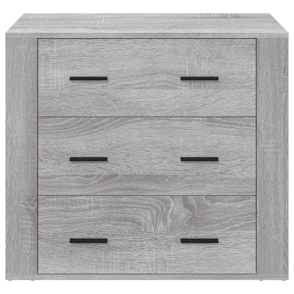 Credenza Grigio Sonoma 80x33x70 cm in Legno Multistrato cod mxl 27912