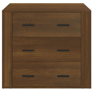 Credenza Rovere Marrone 80x33x70 cm in Legno Multistrato cod mxl 17417