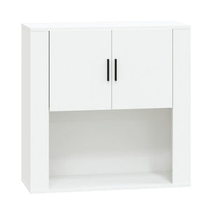 Mobile a Parete Bianco 80x33x80 cm in Legno Multistrato 816584