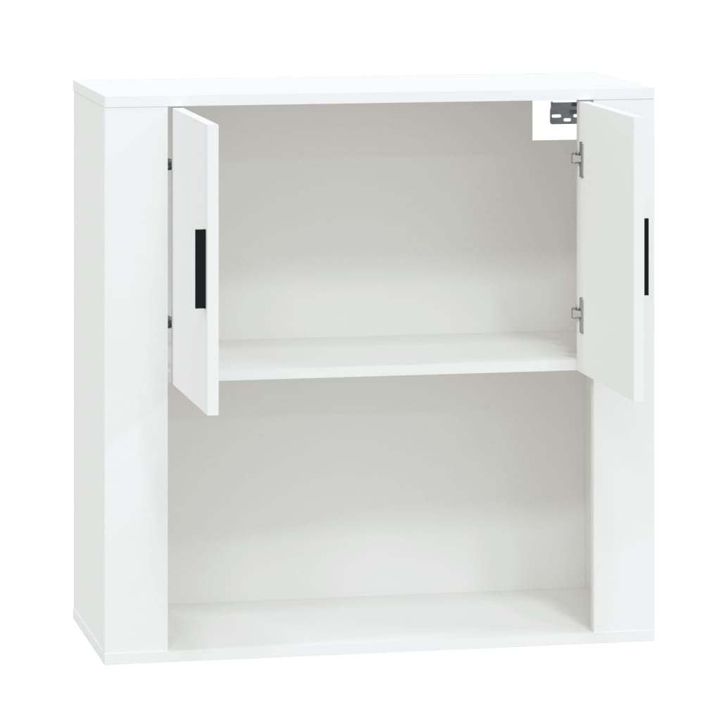 Mobile a Parete Bianco 80x33x80 cm in Legno Multistrato 816584