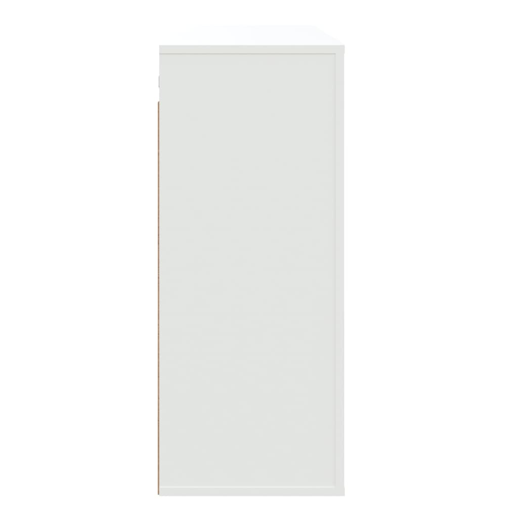 Mobile a Parete Bianco 80x33x80 cm in Legno Multistrato 816584