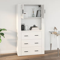 Mobile a Parete Bianco 80x33x80 cm in Legno Multistrato cod mxl 16550