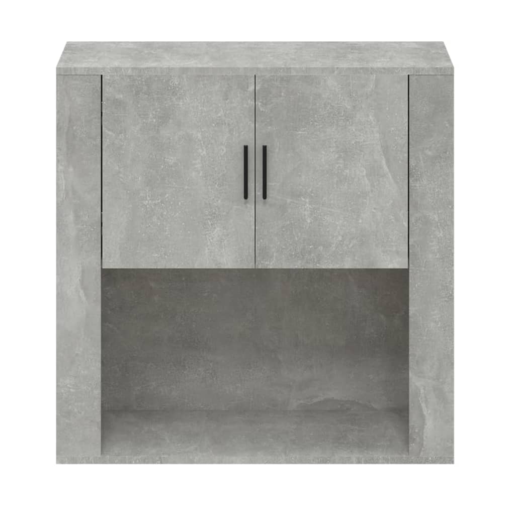 Mobile a Parete Grigio Cemento 80x33x80 cm in Legno Multistrato 816588
