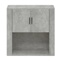 Mobile a Parete Grigio Cemento 80x33x80 cm in Legno Multistrato 816588