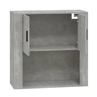 Mobile a Parete Grigio Cemento 80x33x80 cm in Legno Multistrato 816588