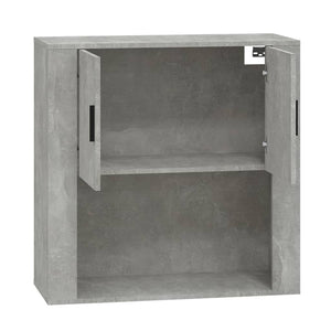 Mobile a Parete Grigio Cemento 80x33x80 cm in Legno Multistrato 816588