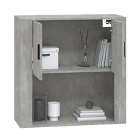 Mobile a Parete Grigio Cemento 80x33x80 cm in Legno Multistrato 816588