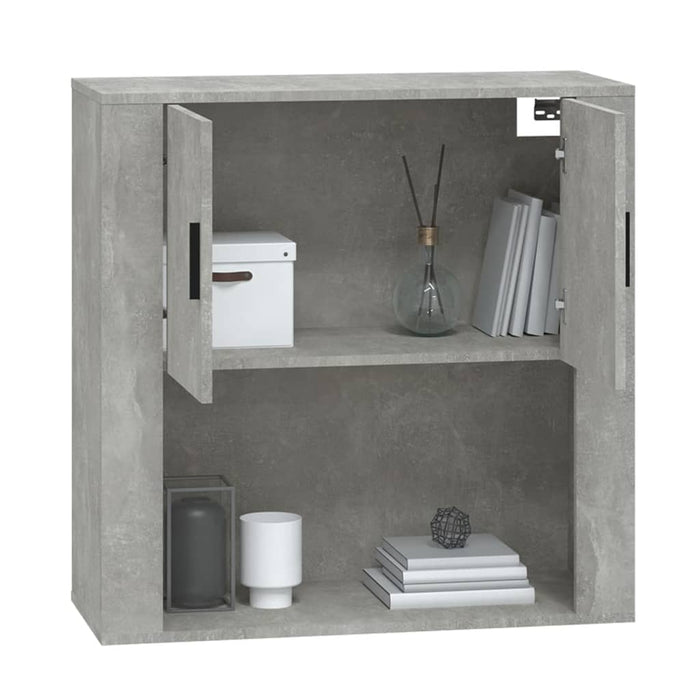 Mobile a Parete Grigio Cemento 80x33x80 cm in Legno Multistrato 816588