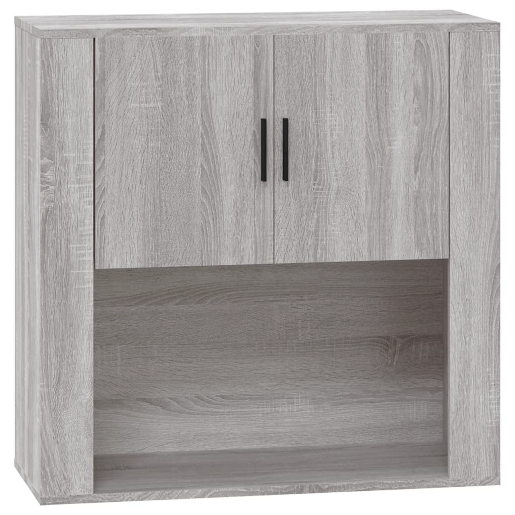 Mobile Pensile Grigio Sonoma 80x33x80 cm in Legno Multistrato 816590