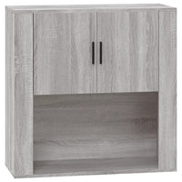 Mobile Pensile Grigio Sonoma 80x33x80 cm in Legno Multistrato 816590