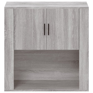 Mobile Pensile Grigio Sonoma 80x33x80 cm in Legno Multistrato 816590
