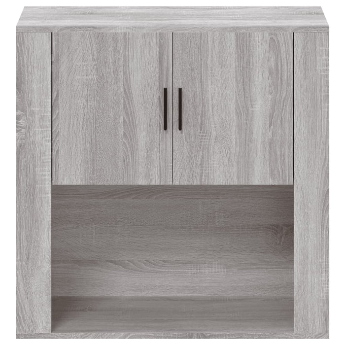 Mobile Pensile Grigio Sonoma 80x33x80 cm in Legno Multistrato 816590