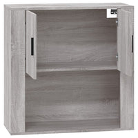 Mobile Pensile Grigio Sonoma 80x33x80 cm in Legno Multistrato 816590