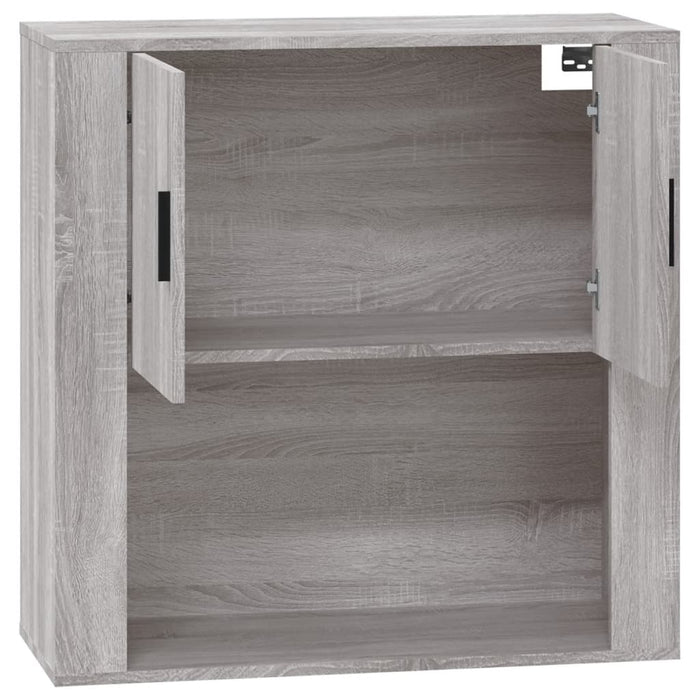 Mobile Pensile Grigio Sonoma 80x33x80 cm in Legno Multistrato 816590