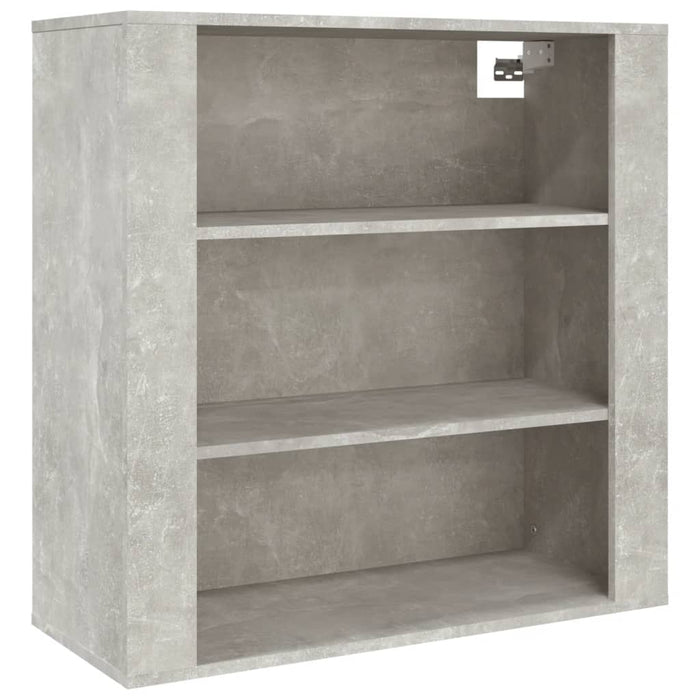 Mobile a Parete Grigio Cemento 80x33x80 cm in Legno Multistrato 816596
