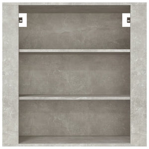 Mobile a Parete Grigio Cemento 80x33x80 cm in Legno Multistrato 816596
