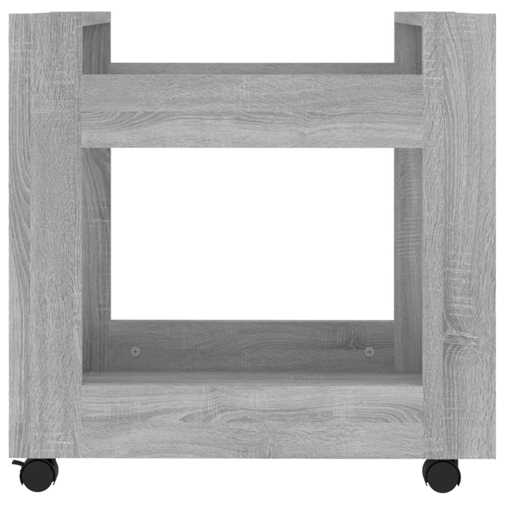Carrello Scrivania Grigio Sonoma 60x45x60 cm Legno Multistrato 816606
