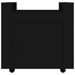 Carrello per Scrivania Nero 60x45x60 cm in Legno Multistrato